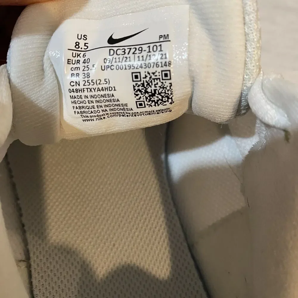 Nike Revolution 6 White Women Size US8.5 Running Shoes Sneakers DC3729 101